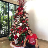 {MAIS VENDIDA} Árvore de Natal + Decoração 360º Exclusive Inclusa - 2,10 Metros