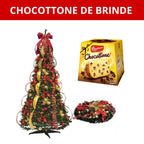 Árvore de Natal + BRINDE CHOCOTTONE BAUDUCCO (SOMENTE HOJE)