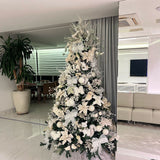 Árvore de Natal + Decoração 360º Silver Inclusa - 2,10 Metros