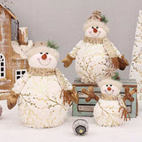 Kit 3 Bonecos de Neve Decoração Natal