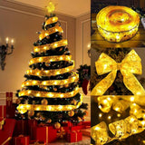 Fita de Led Dourado Decoração Árvore de Natal 3 Metros