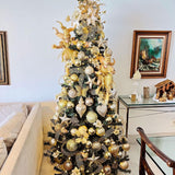 Árvore de Natal + Decoração 360º Gold Inclusa - 1,80 Metros